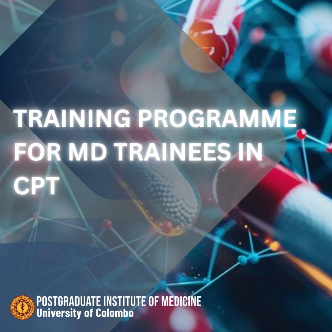 Training programme for MD trainees in CPT